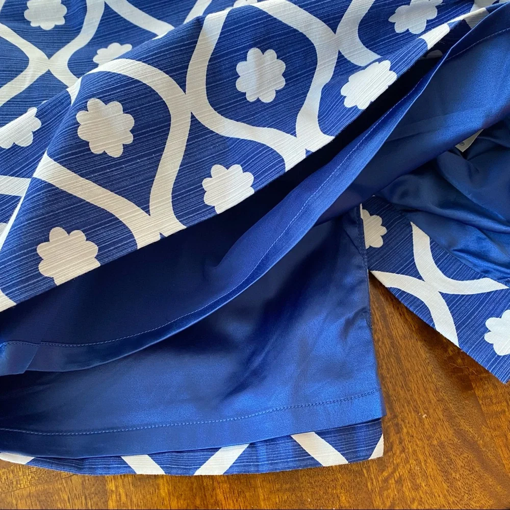 Boden Blue and White Pencil Skirt - Picture 8 of 8